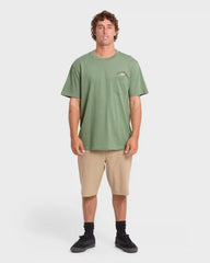 Foundry Premium Short Sleeve Cotton Graphic T-Shirt - Hedge Green