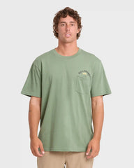 Foundry Premium Short Sleeve Cotton Graphic T-Shirt - Hedge Green