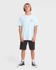 Lounge Premium Short Sleeve Knit Graphic T-Shirt - Coastal Blue