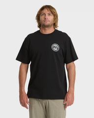 Hollow Premium Short Sleeve Knit T-Shirt - Black