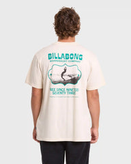 Glance Wave Washed Premium Short Sleeve Knit T-Shirt - Oatmeal