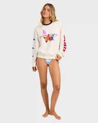 Lottie Hall Crewneck Sweatshirt - Salt Crystal