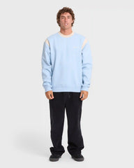 Highway Garage Crewneck Sweatshirt - Blue Smoke
