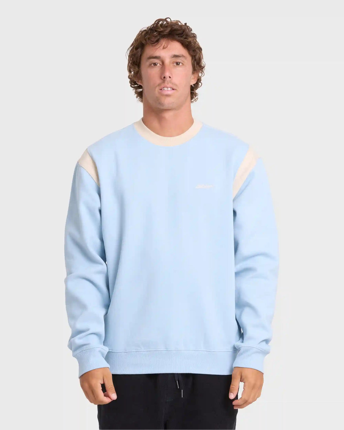 Highway Garage Crewneck Sweatshirt - Blue Smoke