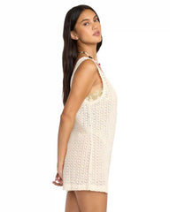 Steller Time Knit Romper - White Cap