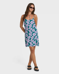 Tidal Crush Mini Dress - Deep Lagoon