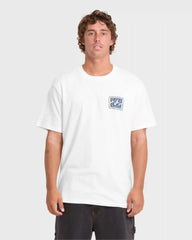 Crayon Wave Premium Short Sleeve Knit T-Shirt - Off White