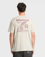 Single Fin Premium Short Sleeve Knit T-Shirt - Oatmeal
