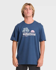 Check Out Premium Short Sleeve Knit T-Shirt - Dark Denim