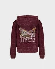 Girls Wildflower Zip Sweatshirt