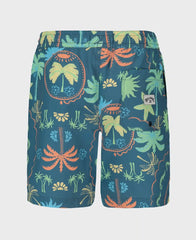 Little Boys Sundays Layback Swim Trunks