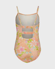 Girls Crazy For Coral One Piece Swimsuit
