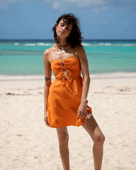 Lima Mini Dress - Saffron