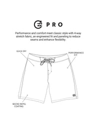73 Pro Performance 18" Boardshorts - Black