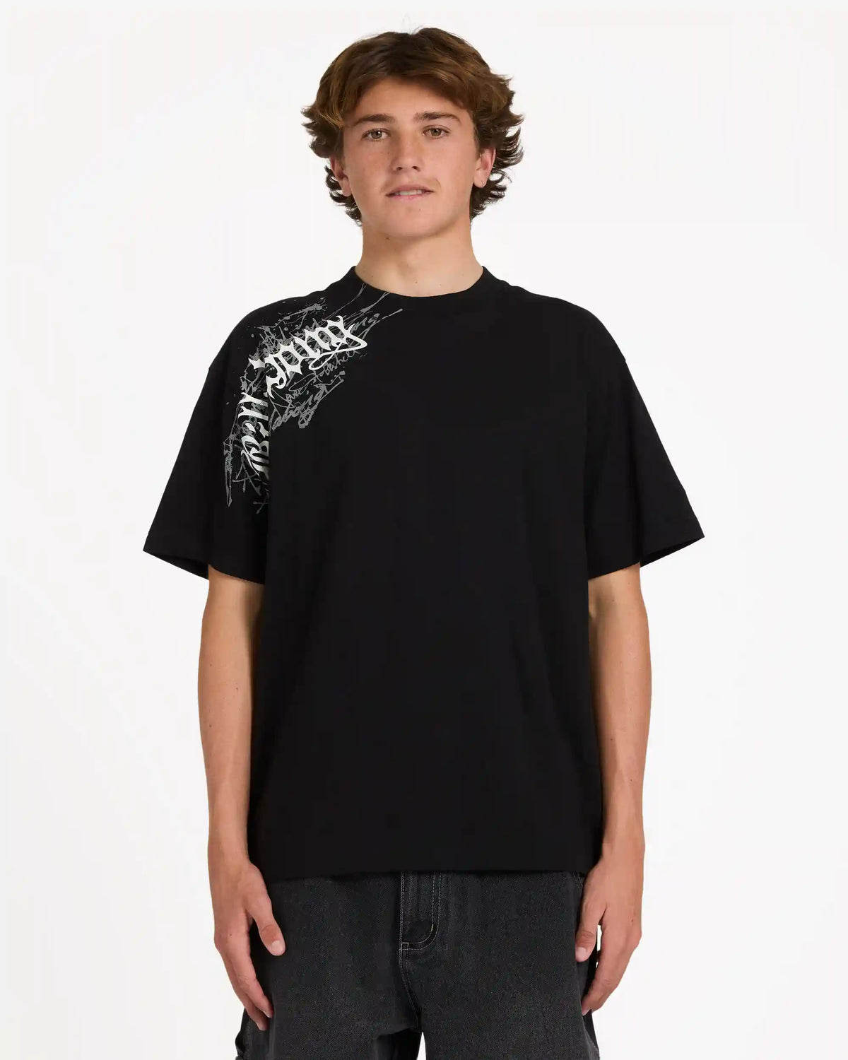 Immortal Blast Short Sleeve Knit T-Shirt - Black