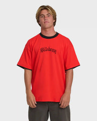 Immortal Tipper Short Sleeve Knit T-Shirt - Deep Red
